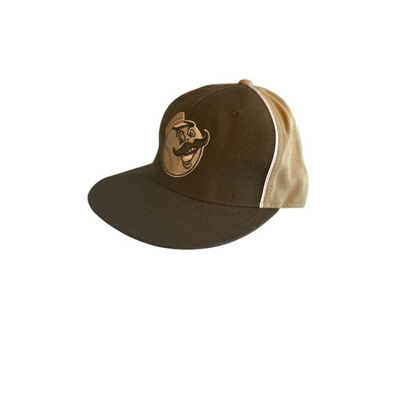 Cincinnati Red Hat Size 7 1/2 Baseball Brown & Tan Embroidered Logo - Picture 2 of 6